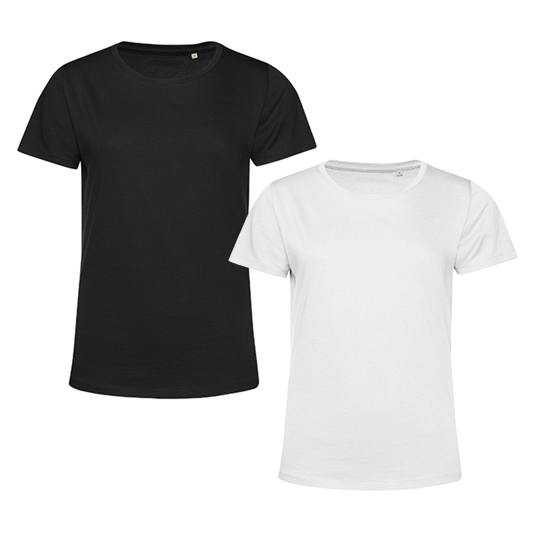 T-shirt Dam Eko - Svart / Vit