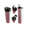 Termotumbler - Vit Rak - Två munstycken