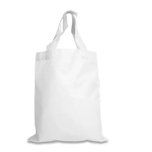 Polyesterkasse - Vit Canvas - 5-pack