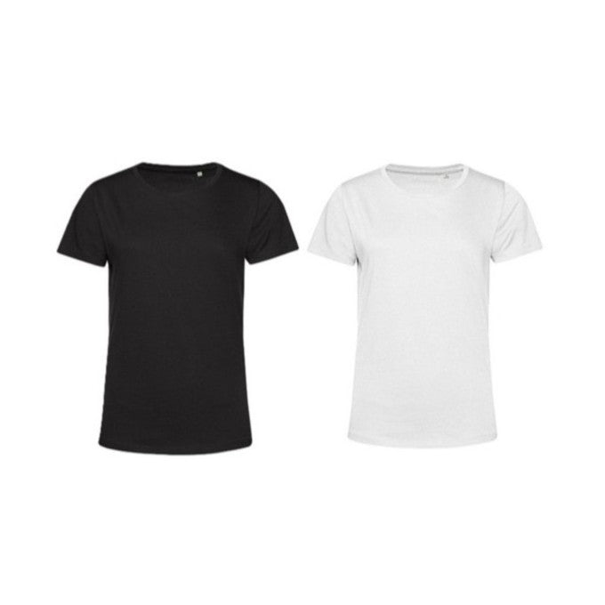 T-shirt Dam Eko - Svart / Vit